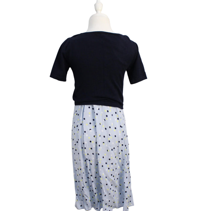 A Black Short Sleeve Dresses from Seraphine in size S for maternity. (Back View)