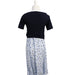 A Black Short Sleeve Dresses from Seraphine in size S for maternity. (Back View)