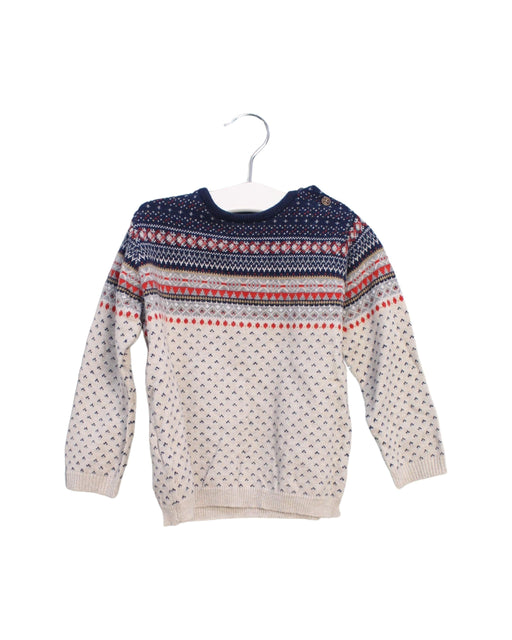 A Grey Knit Sweaters from Mayoral in size 12-18M for boy. (Front View)