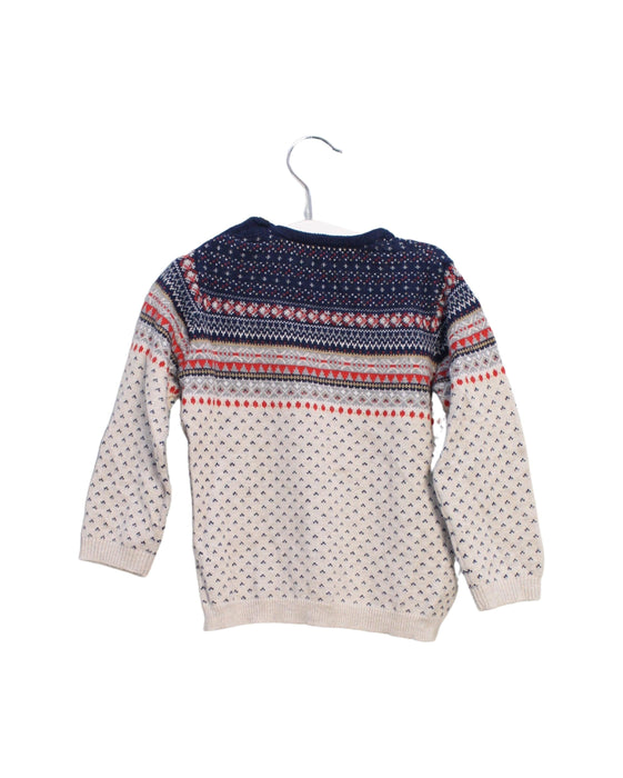 A Grey Knit Sweaters from Mayoral in size 12-18M for boy. (Back View)