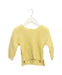 A Yellow Knit Sweaters from Petit Main in size 2T for girl. (Front View)