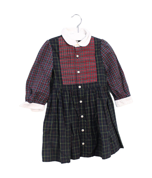 A Navy Long Sleeve Dresses from Ralph Lauren in size 12-18M for girl. (Front View)