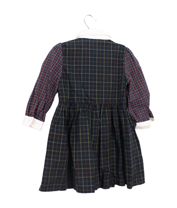 A Navy Long Sleeve Dresses from Ralph Lauren in size 12-18M for girl. (Back View)