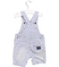A Blue Overall Shorts from IKKS in size 6-12M for boy. (Back View)