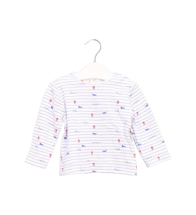 A White Long Sleeve Tops from Carrément Beau in size 6-12M for boy. (Front View)