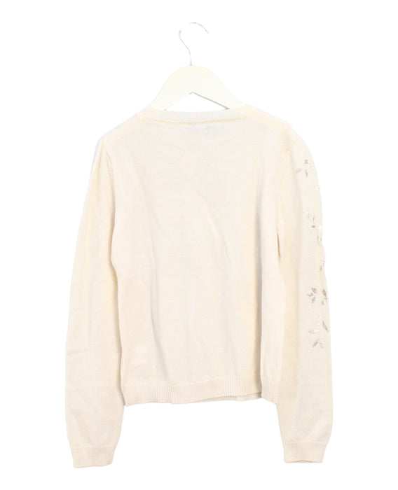 A Ivory Knit Sweaters from Simonetta in size 8Y for girl. (Back View)