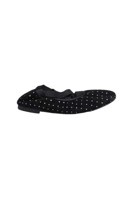 A Black Flats from Bonpoint in size 9Y for girl. (Back View)