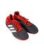 A Black Cleats/Soccer Shoes from Adidas in size 9Y for boy. (Front View)