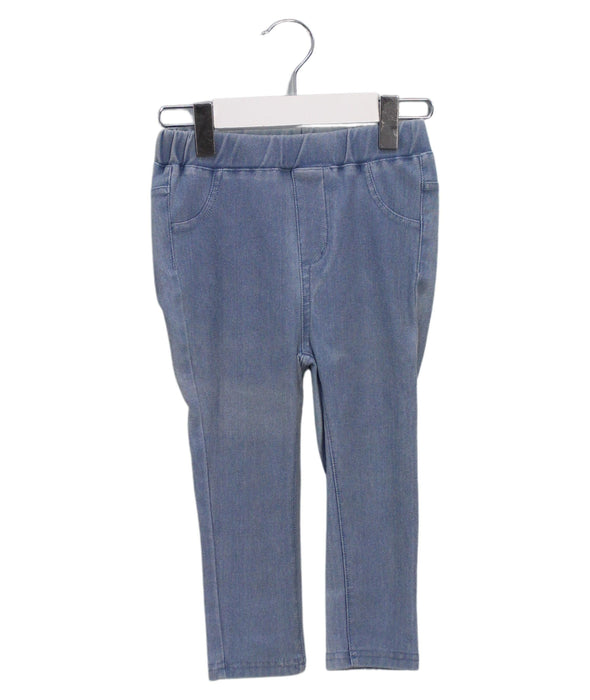 A Blue Jeggings from Seed in size 18-24M for girl. (Front View)