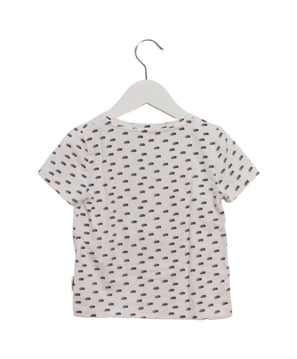 A White Short Sleeve T Shirts from The Bonnie Mob in size 18-24M for girl. (Back View)