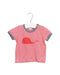 A Red Short Sleeve T Shirts from Petit Bateau in size 3-6M for boy. (Front View)