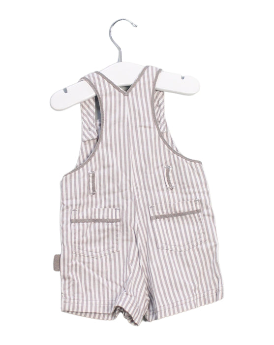 A Grey Overall Shorts from Chateau de Sable in size 3-6M for boy. (Back View)
