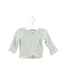 A Green Cardigans from Petit Bateau in size 6-12M for girl. (Front View)