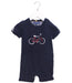 A Navy Short Sleeve Rompers from Nicholas & Bears in size 3-6M for girl. (Front View)
