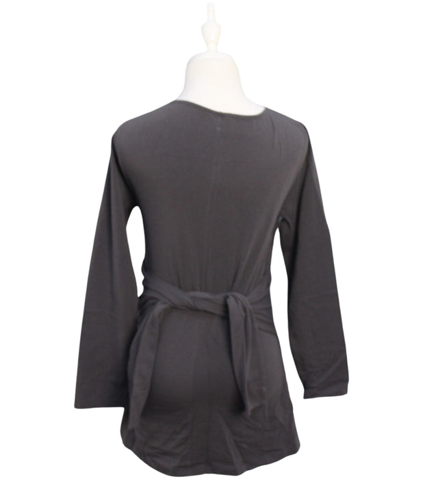 A Grey Long Sleeve Tops from Boob in size M for maternity. (Back View)