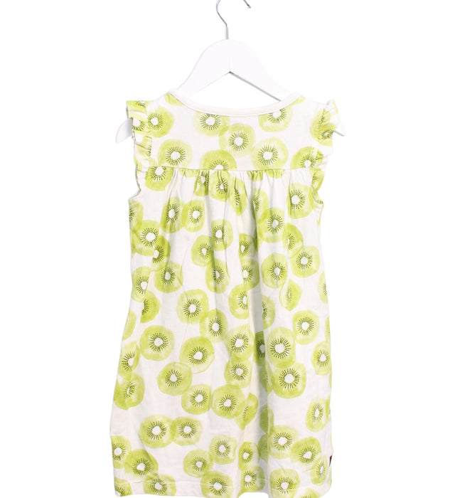 A White Sleeveless Dresses from Tea in size 4T for girl. (Back View)