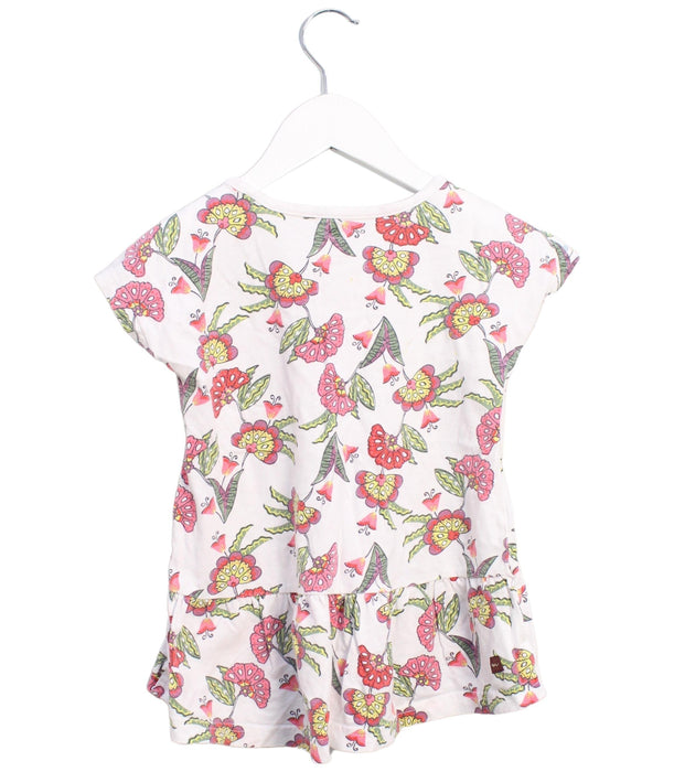 A White Short Sleeve Tops from Tea in size 3T for girl. (Back View)