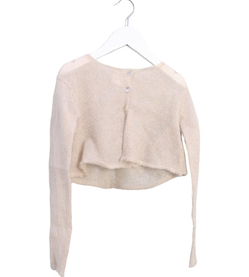A Beige Cardigans from Bonpoint in size 6T for girl. (Front View)