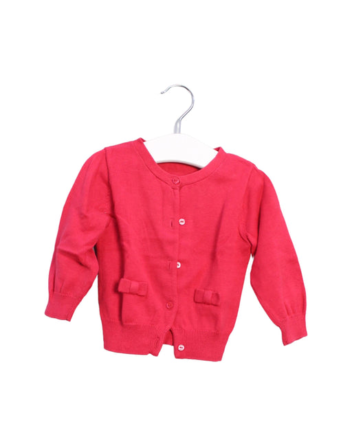 A Pink Cardigans from Jacadi in size 6-12M for girl. (Front View)