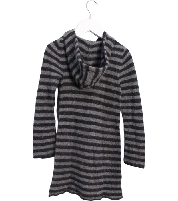 A Black Sweater Dresses from Bonpoint in size 6T for girl. (Back View)