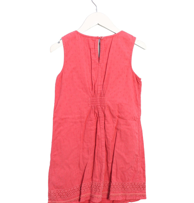A Pink Sleeveless Dresses from Boden in size 7Y for girl. (Back View)