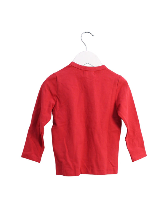 A Red Long Sleeve Tops from Dirk Bikkembergs in size 2T for boy. (Back View)