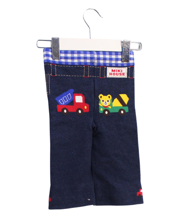 A Blue Casual Pants from Miki House in size 18-24M for boy. (Back View)