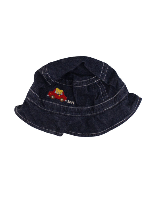 A Blue Sun Hats from Miki House in size O/S for neutral. (Front View)