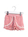 A Red Shorts from IKKS in size 12-18M for girl. (Front View)