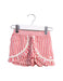 A Red Shorts from IKKS in size 12-18M for girl. (Front View)