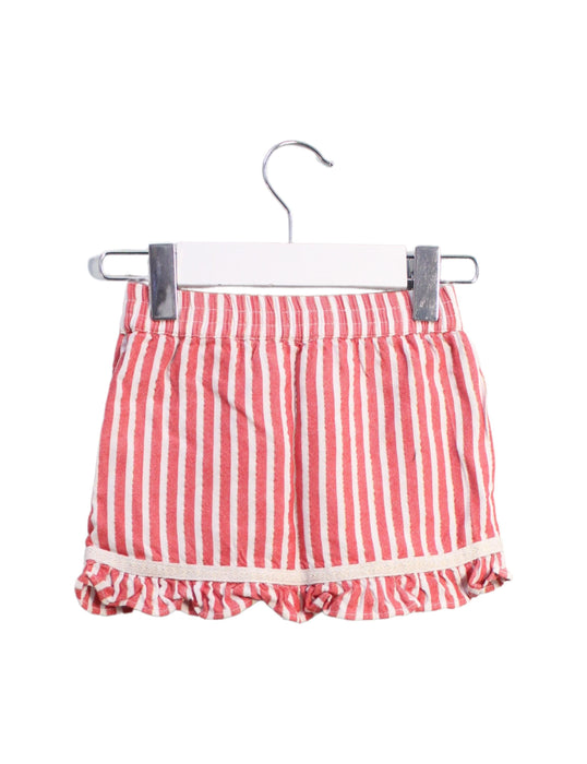 A Red Shorts from IKKS in size 12-18M for girl. (Back View)