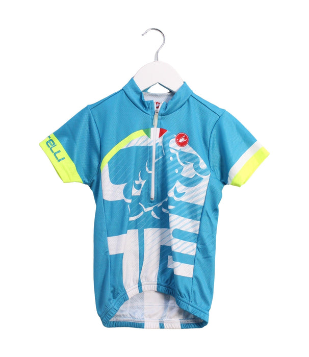 A Blue Active Tops from Castelli in size 6T for boy. (Front View)