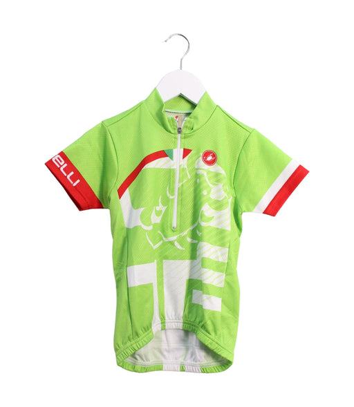 A Green Active Tops from Castelli in size 6T for boy. (Front View)