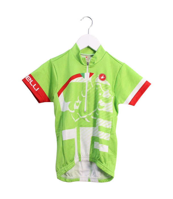 A Green Active Tops from Castelli in size 6T for boy. (Front View)