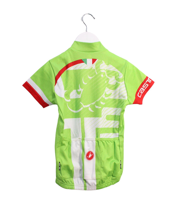 A Green Active Tops from Castelli in size 6T for boy. (Back View)