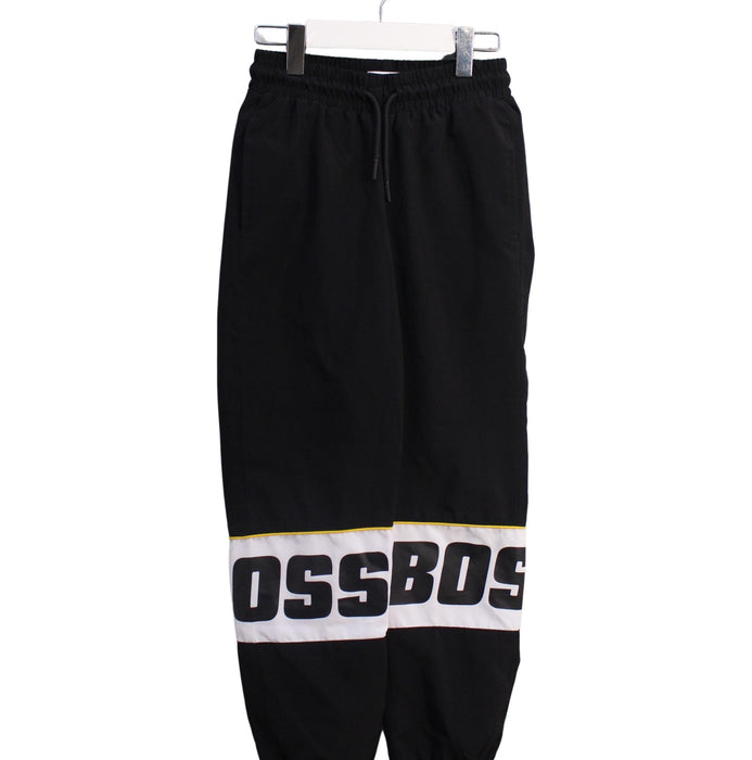 A Black Casual Pants from Boss in size 8Y for boy. (Front View)