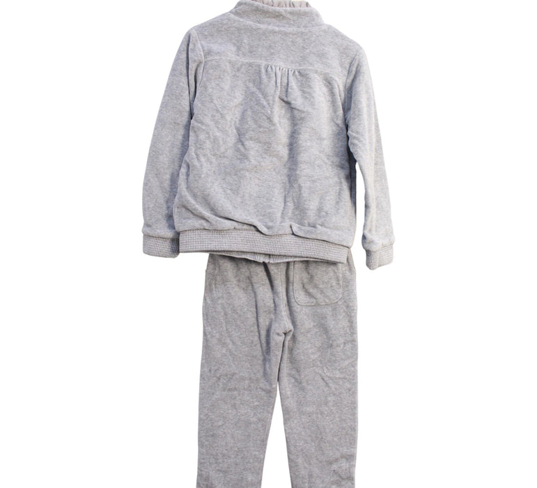 A Grey Pants Sets from Chickeeduck in size 4T for girl. (Back View)