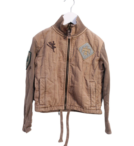 A Brown Lightweight Jackets from French Connection in size 6T for girl. (Front View)