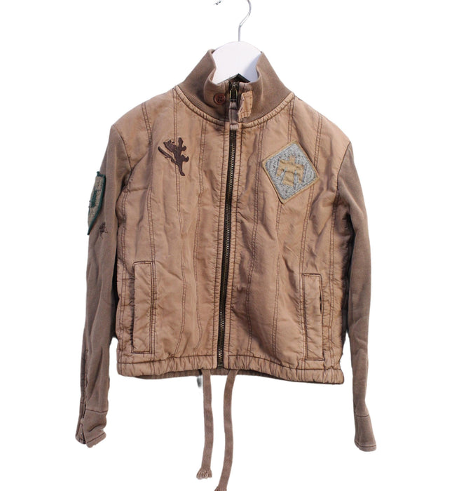 A Brown Lightweight Jackets from French Connection in size 6T for girl. (Front View)