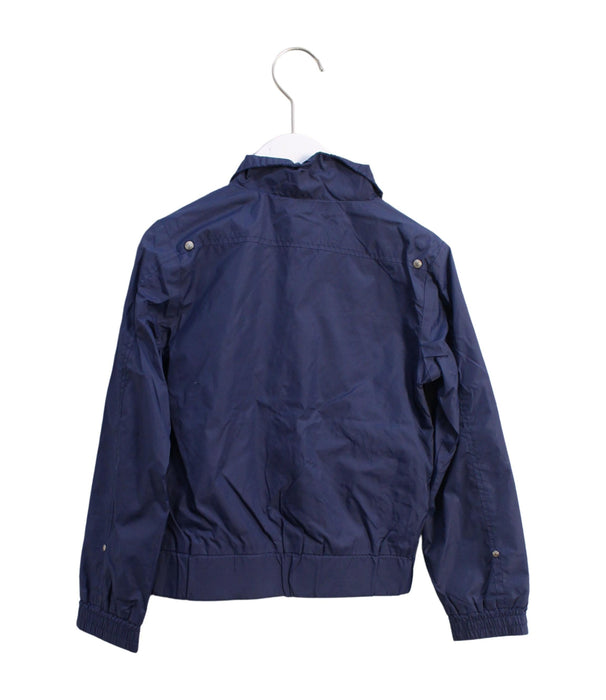 A Navy Lightweight Jackets from Calvin Klein in size 6T for girl. (Back View)
