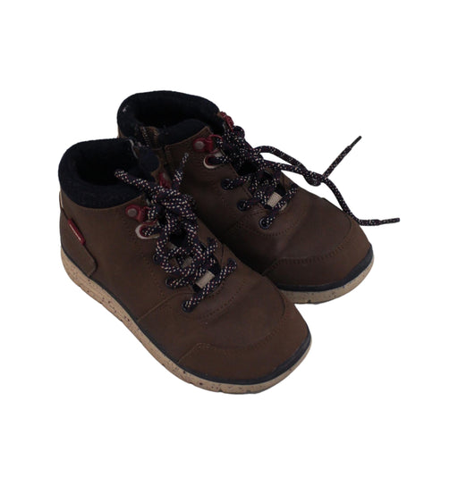 A Brown Casual Boots from Mayoral in size 6T for boy. (Front View)