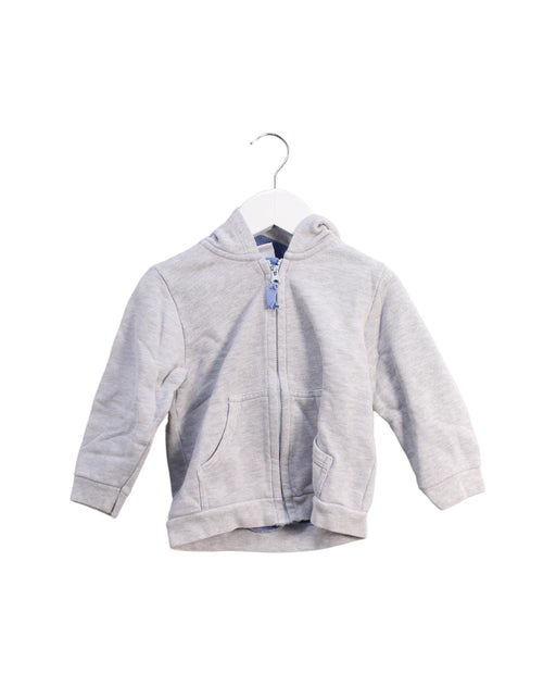 A Grey Lightweight Jackets from Petit Bateau in size 18-24M for boy. (Front View)