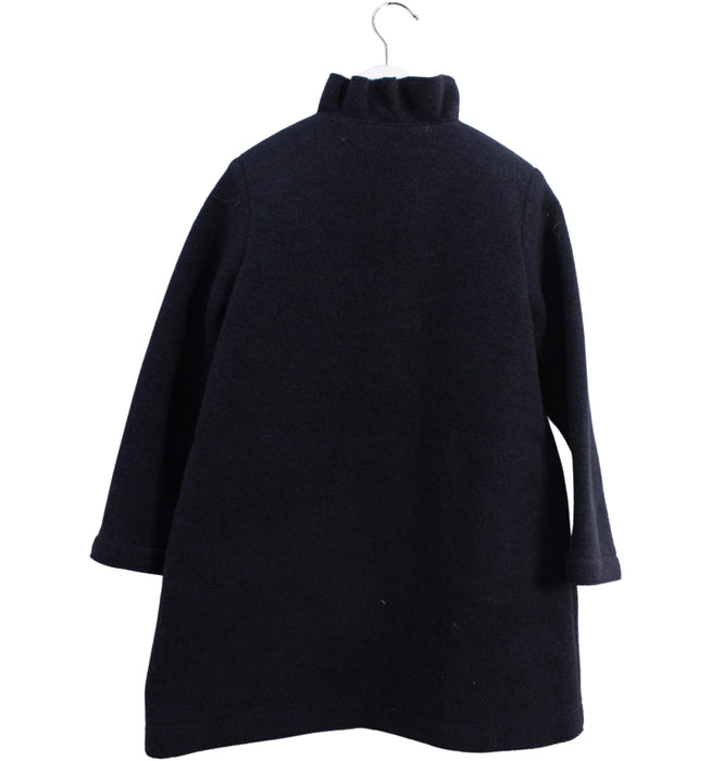 A Navy Coats from Il Gufo in size 6T for girl. (Back View)
