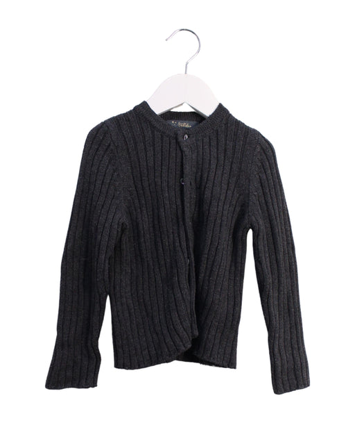 A Grey Cardigans from Velveteen in size 3T for girl. (Front View)