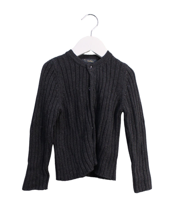 A Grey Cardigans from Velveteen in size 3T for girl. (Front View)