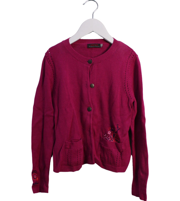 A Pink Cardigans from Catimini in size 8Y for girl. (Front View)