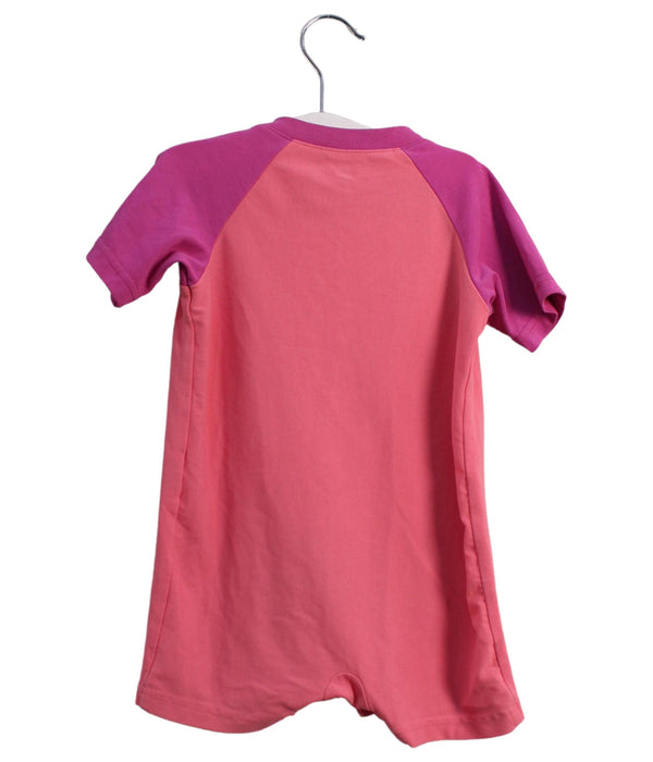A Pink Short Sleeve Rompers from Mont-bell in size 12-18M for girl. (Back View)