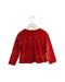 A Red Cardigans from Petit Bateau in size 3T for girl. (Back View)