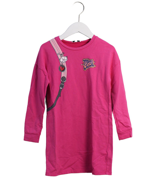 A Pink Long Sleeve Dresses from Little Marc Jacobs in size 6T for girl. (Front View)