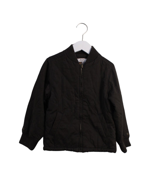 A Brown Lightweight Jackets from Jacadi in size 6T for boy. (Front View)